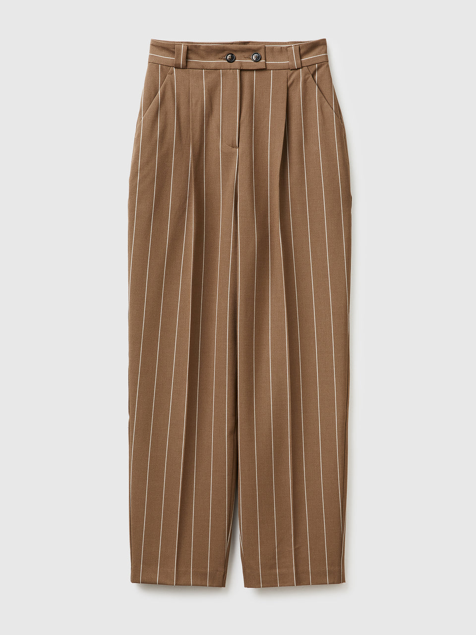 Carrot-fit pinstriped trousers - ucb_image_FS
