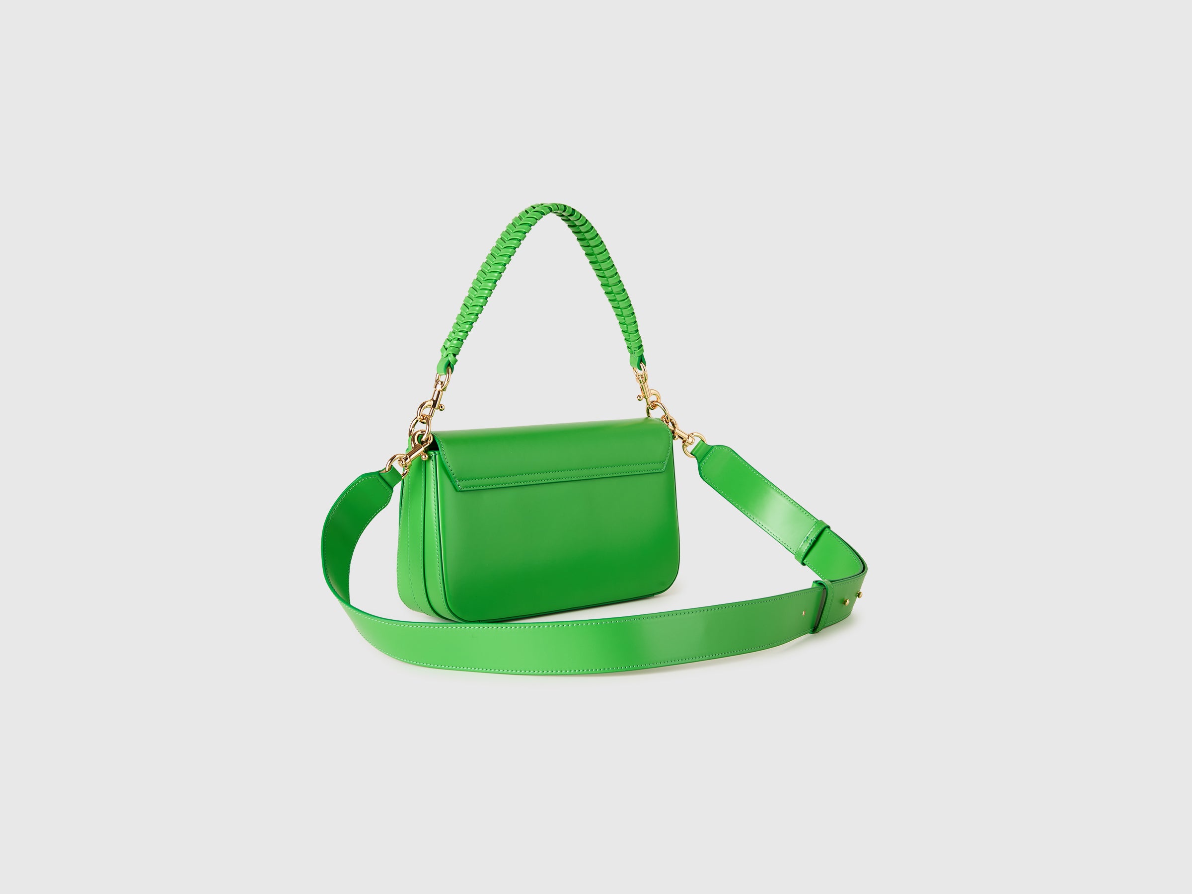 Be Bag green with woven handle - ucb_image_BS