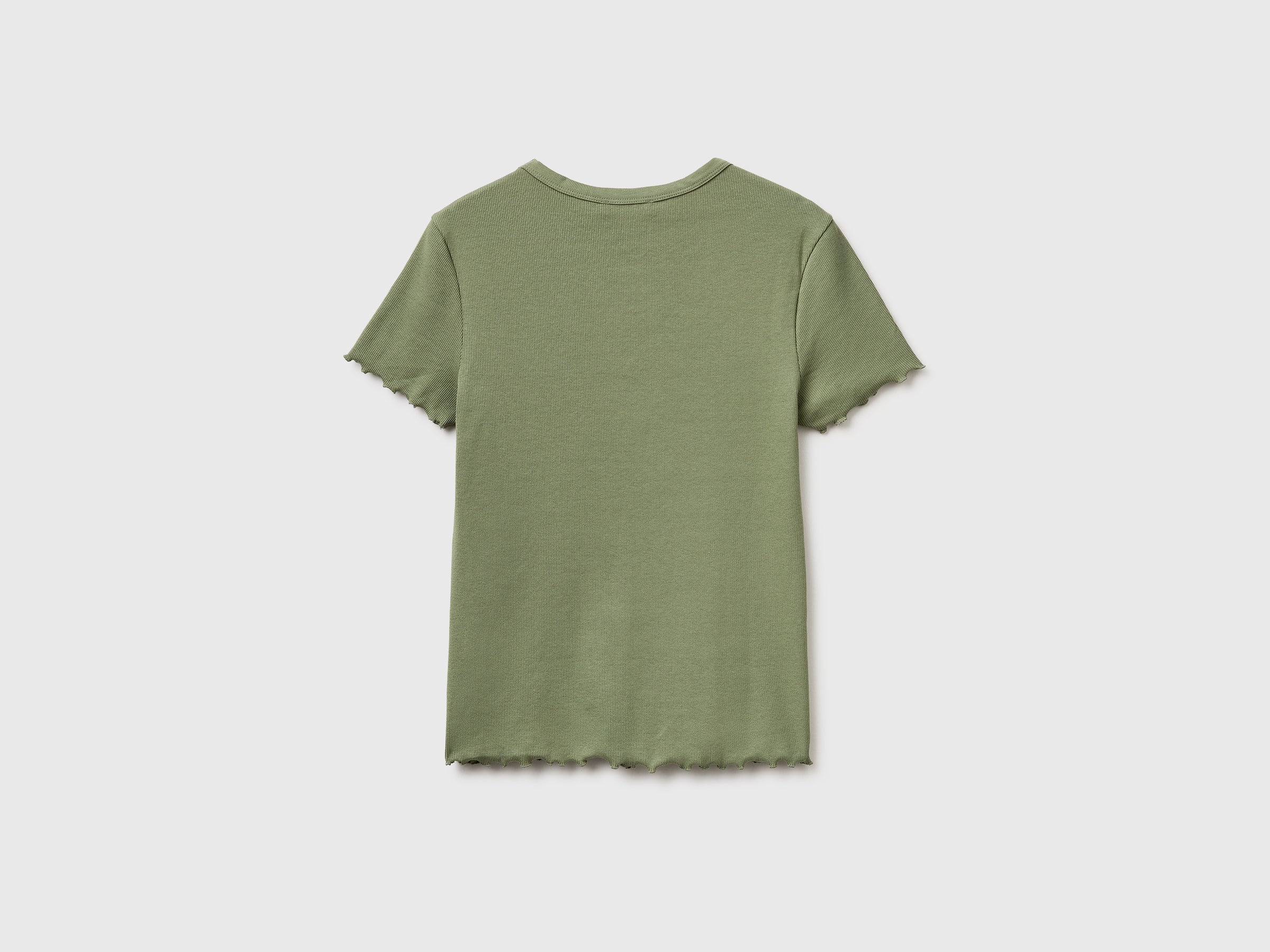 T-shirt decote em V canelado - ucb_image_BS