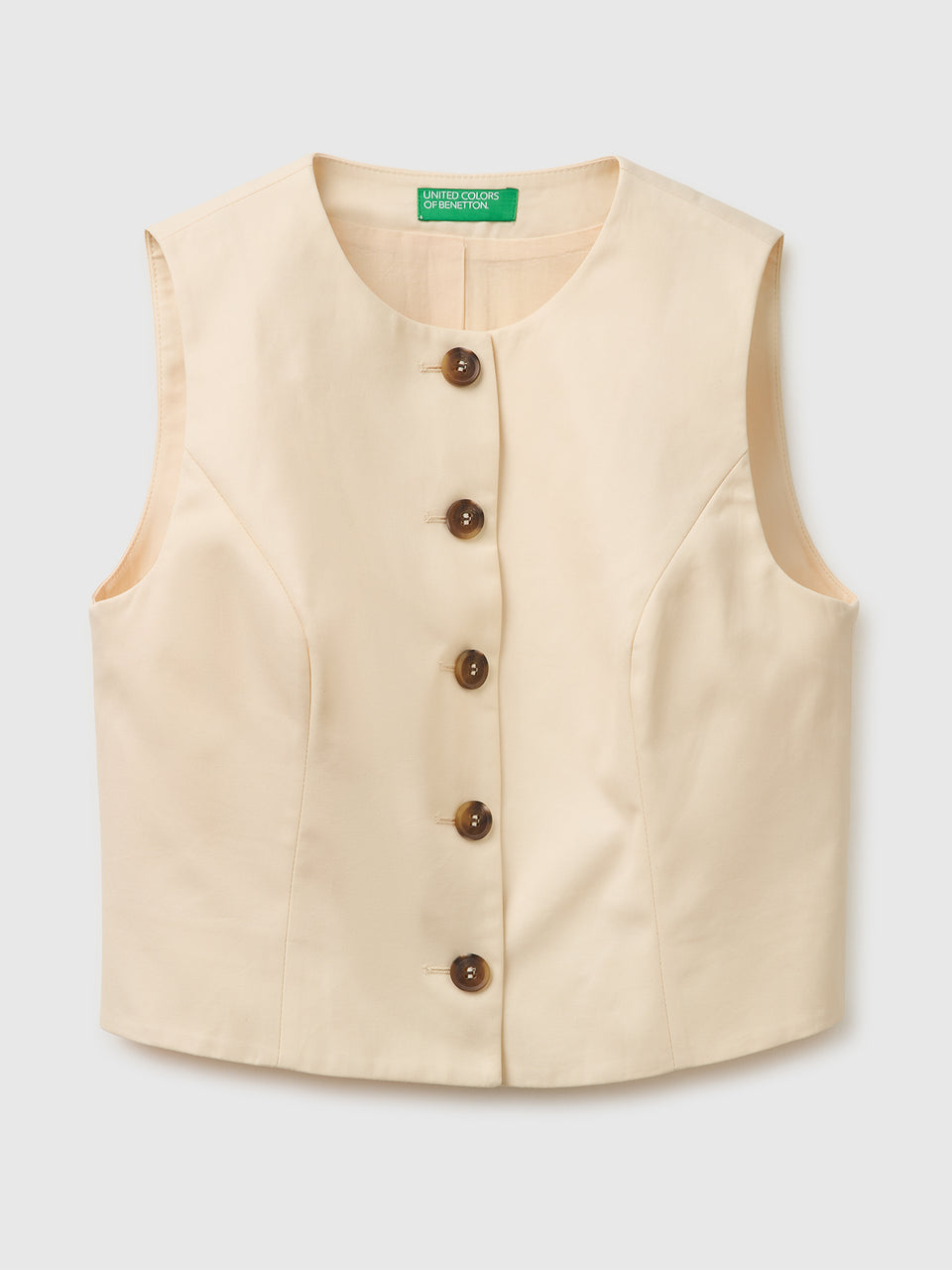 Crew neck vest with buttons - ucb_image_FS
