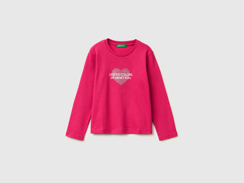 T-shirt in organic cotton with glittery logo - ucb_image_FS