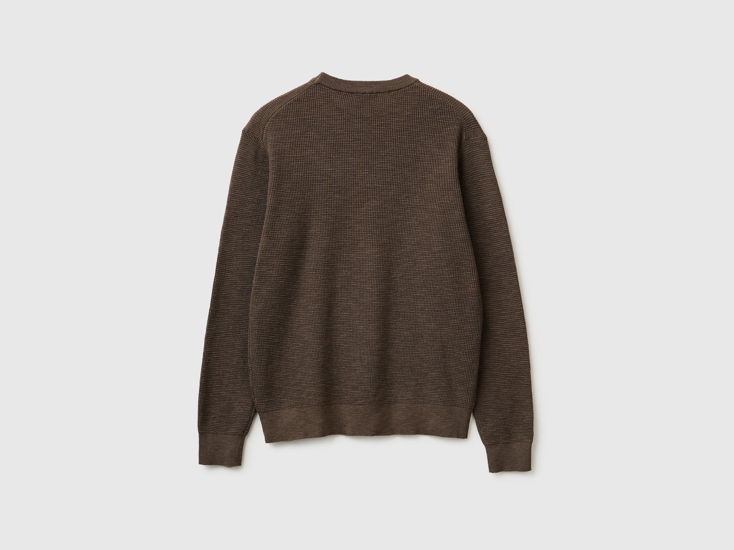 Crew neck sweater in linen blend - ucb_image_BS