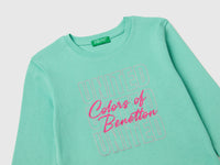 T-shirt with glittery logo in organic cotton - ucb_image_DS1
