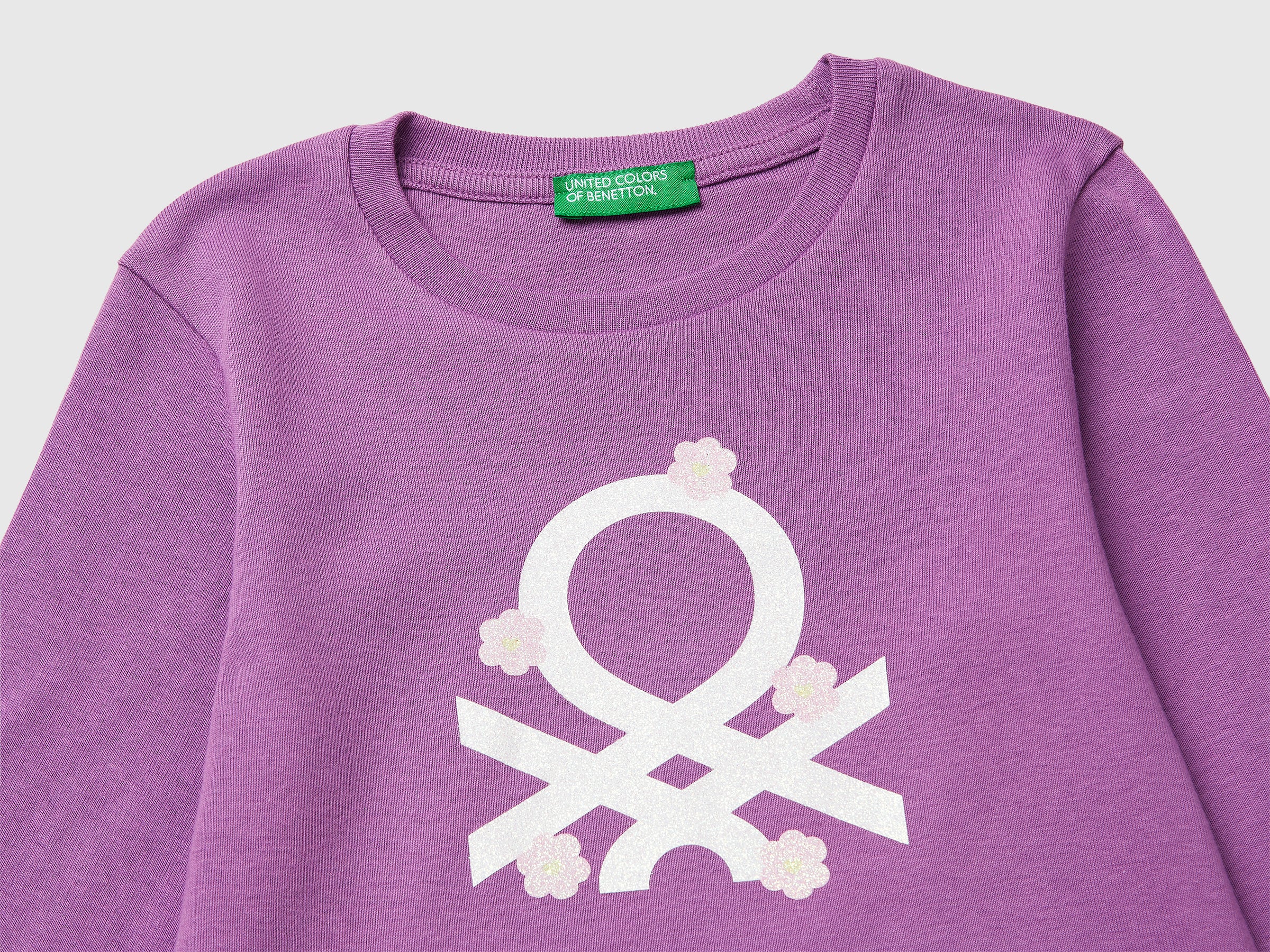 T-shirt in organic cotton with glittery logo - ucb_image_DS1