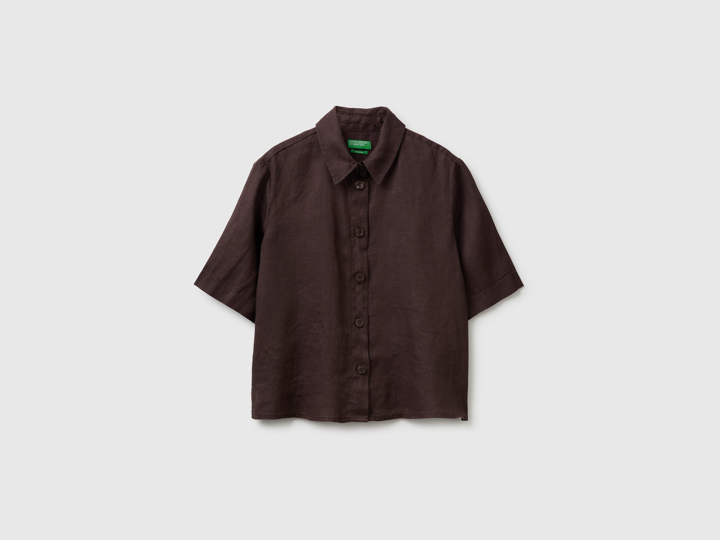 Short shirt in pure linen - ucb_image_FS
