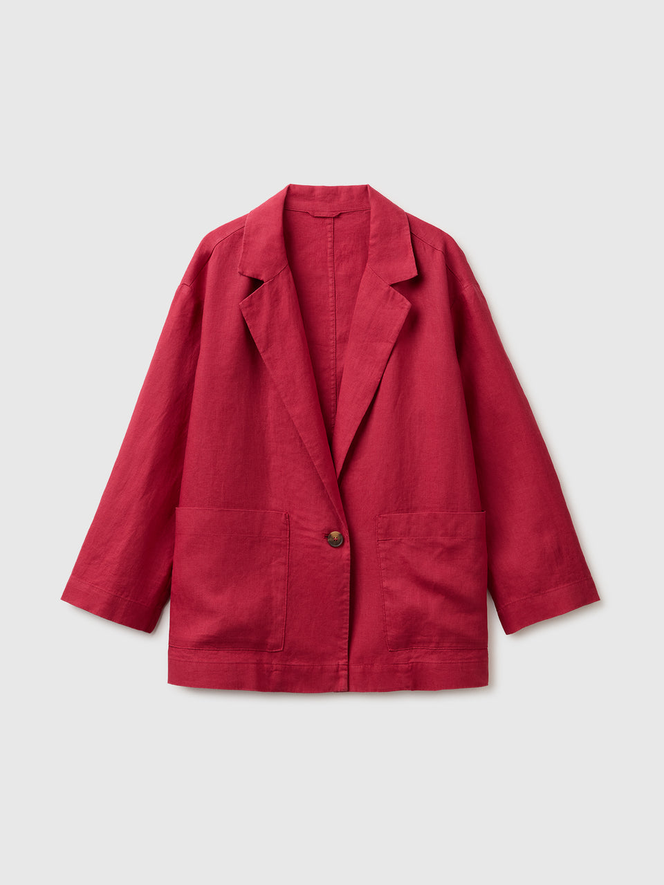 100% linen single-breasted blazer - ucb_image_FS