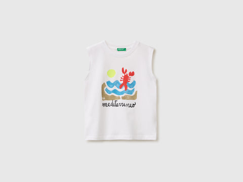 Oversized tank top with print and embroidery - ucb_image_FS