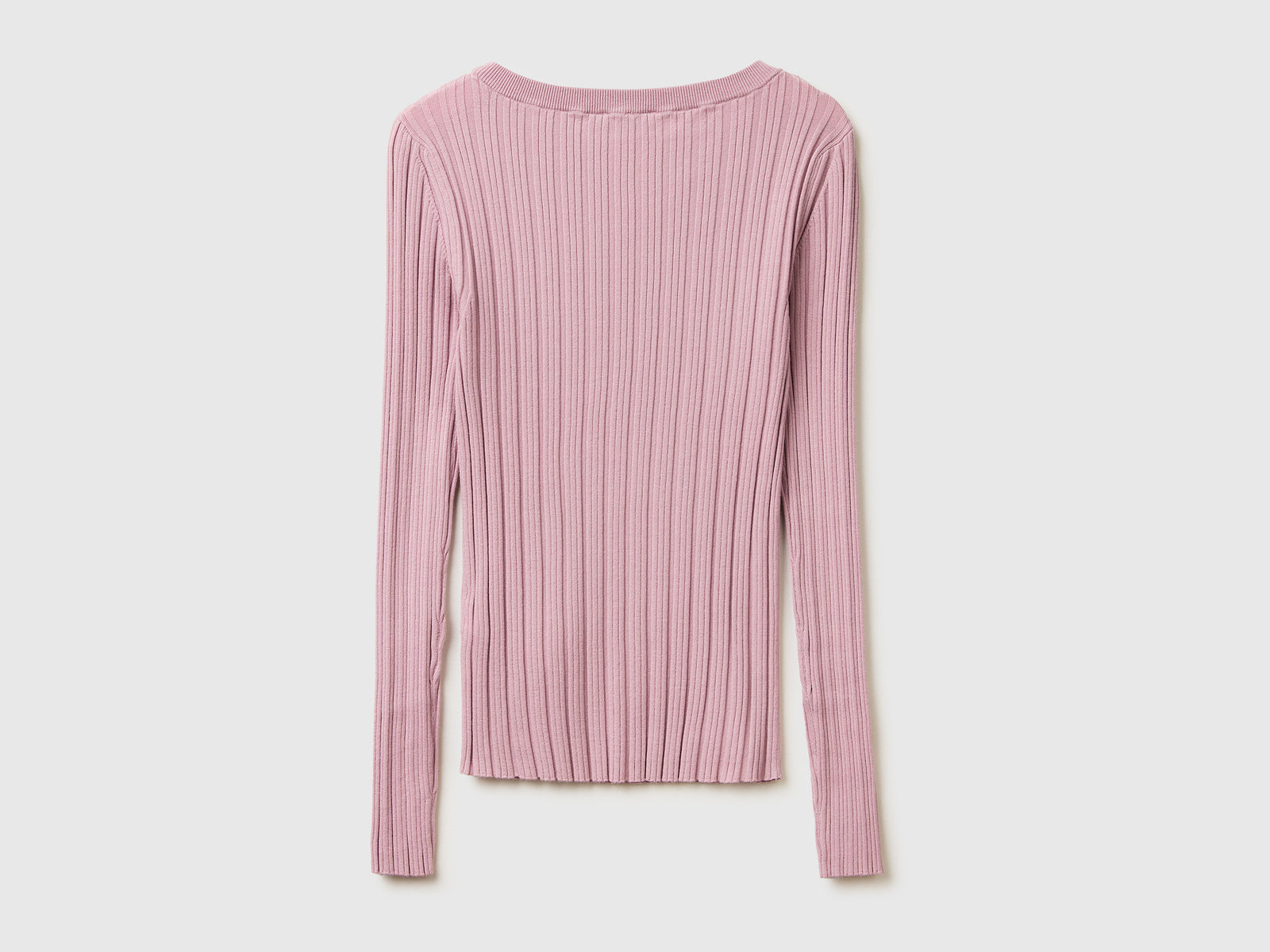Fitted ribbed sweater - ucb_image_BS