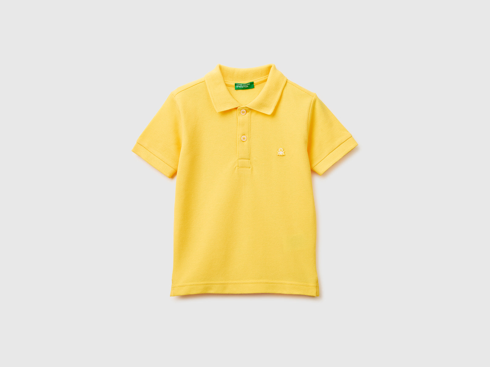 Short-sleeved polo in pure cotton - ucb_image_FS