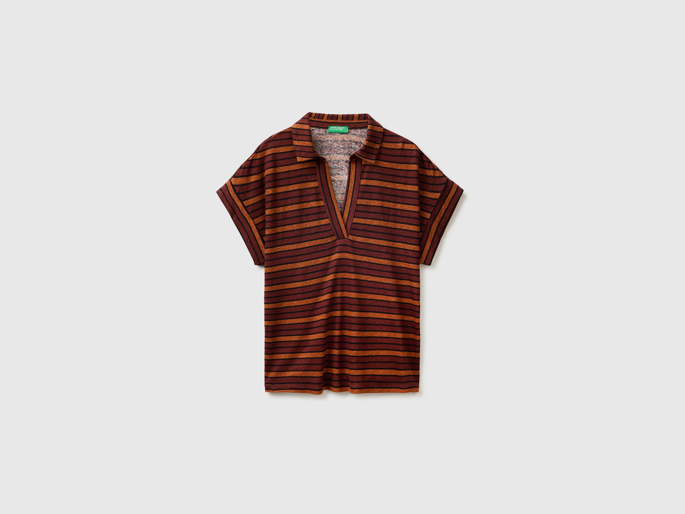 Striped polo-neck T-shirt - ucb_image_FS