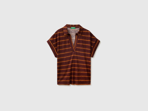 Striped polo-neck T-shirt - ucb_image_FS