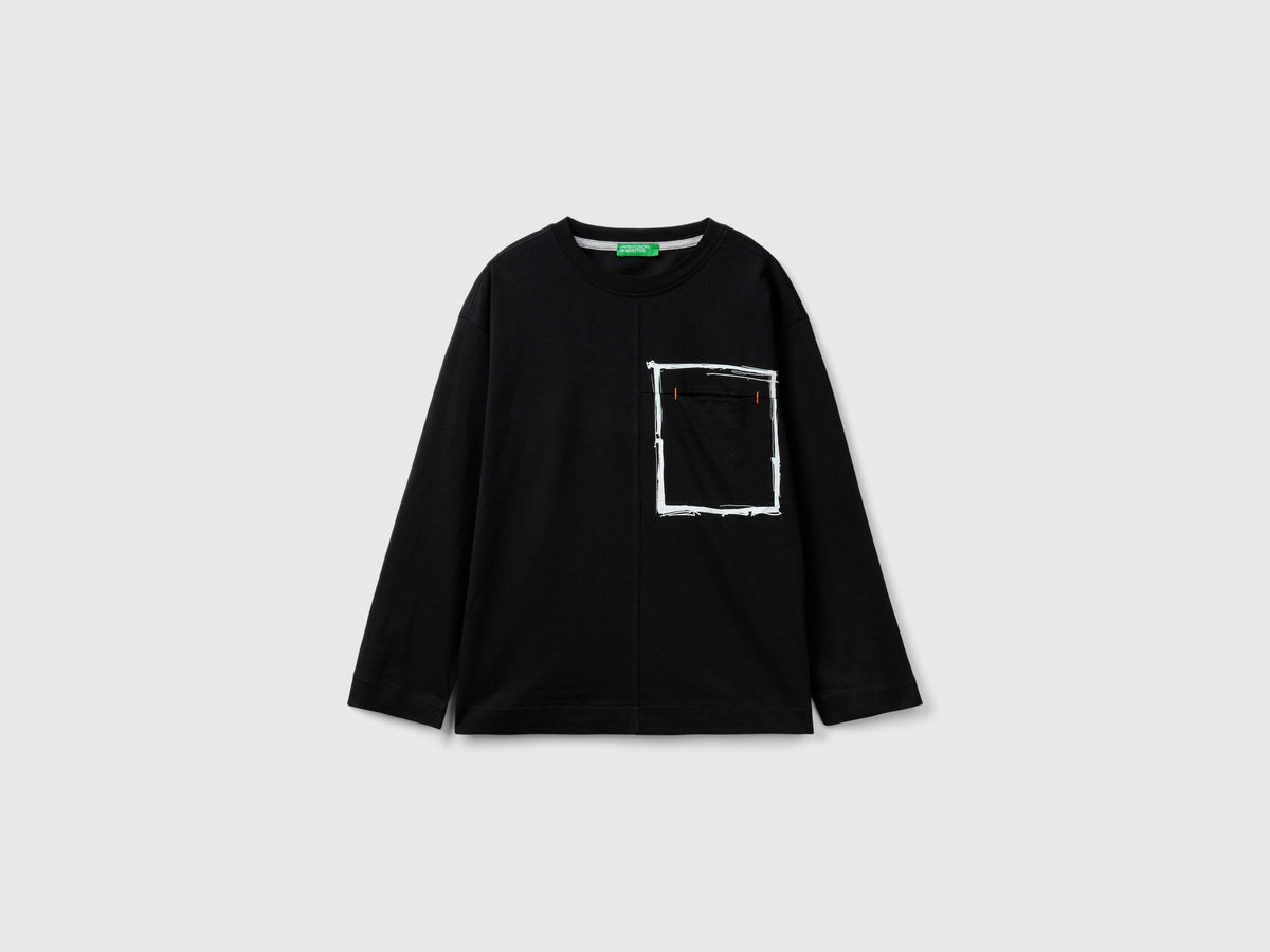 T-shirt com bolso pequeno em algodão orgânico - ucb_image_FS