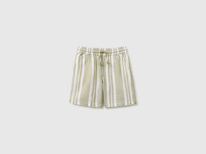 Gestreifte Bermudashorts