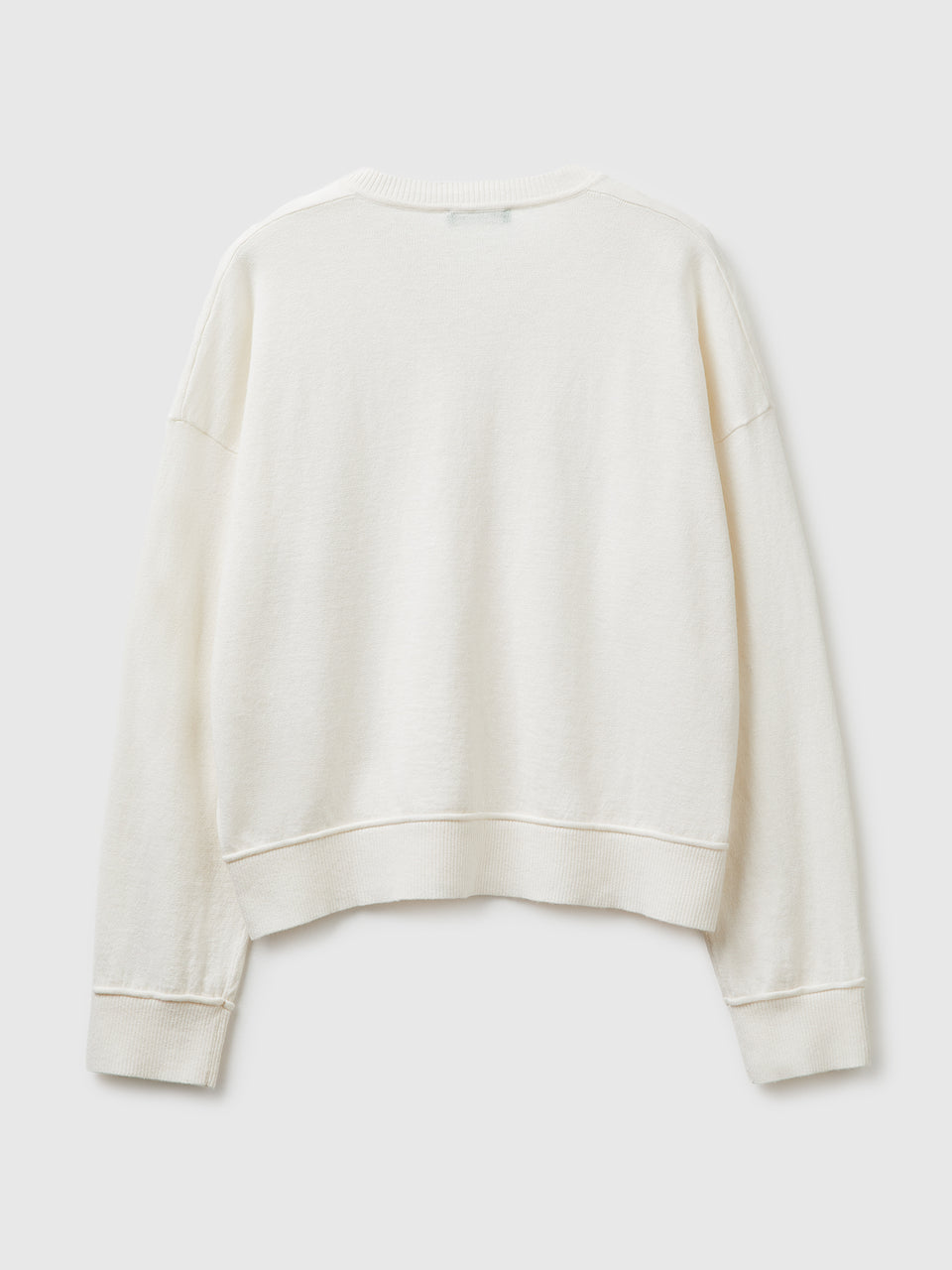 V-neck sweater in cotton and wool - ucb_image_BS