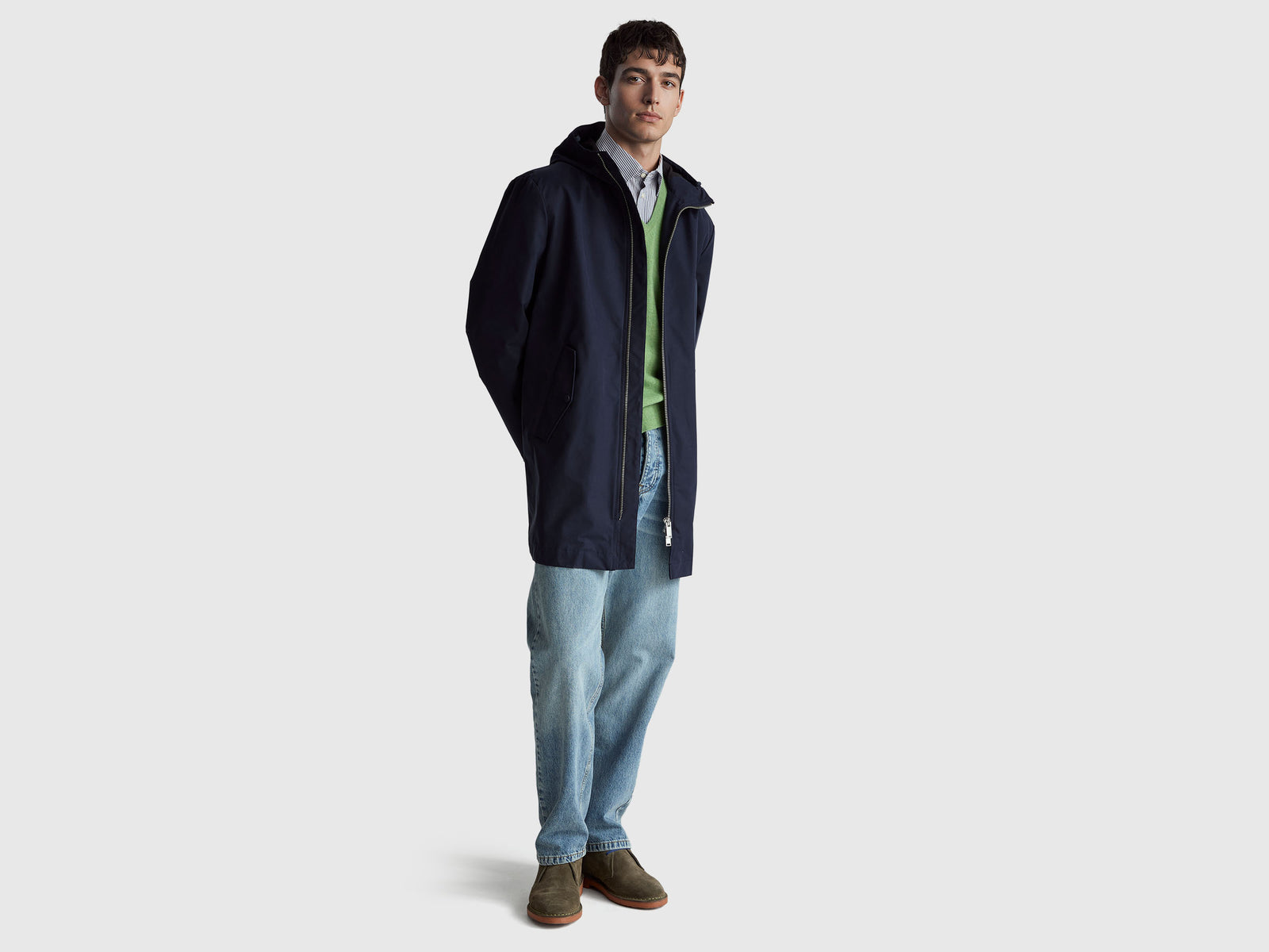 Cotton blend parka