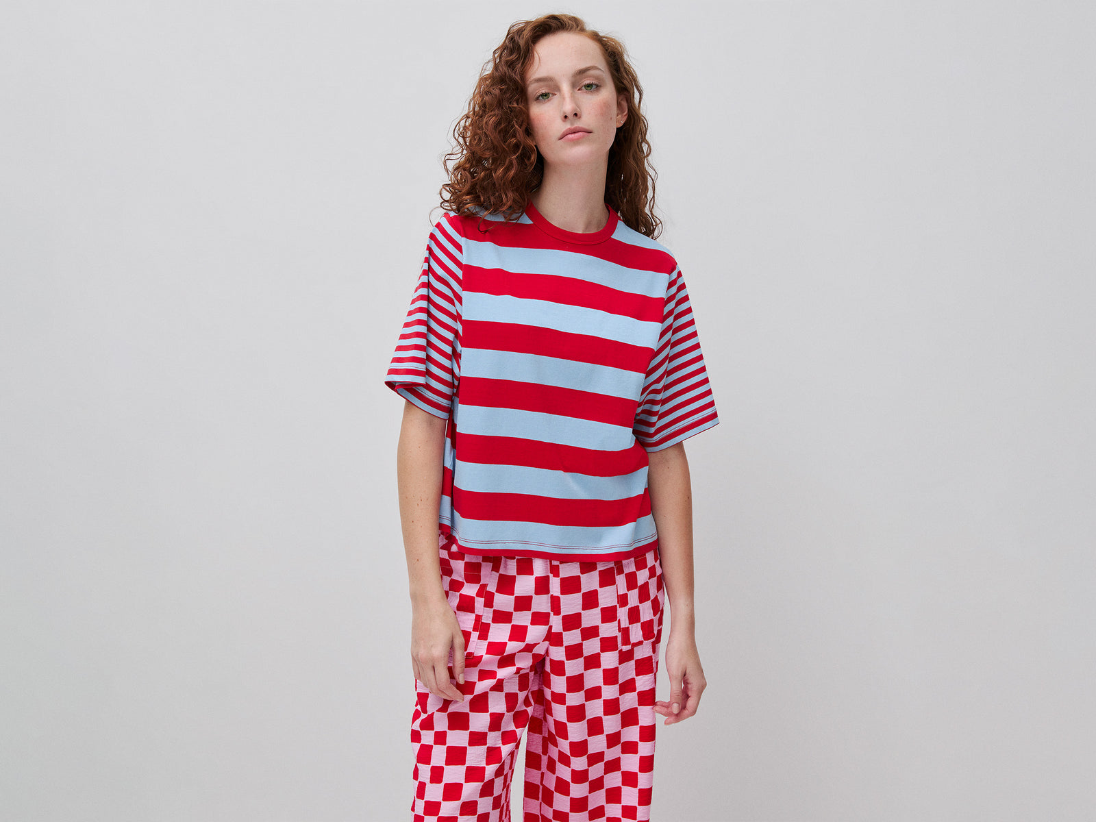 Oversized striped T-shirt