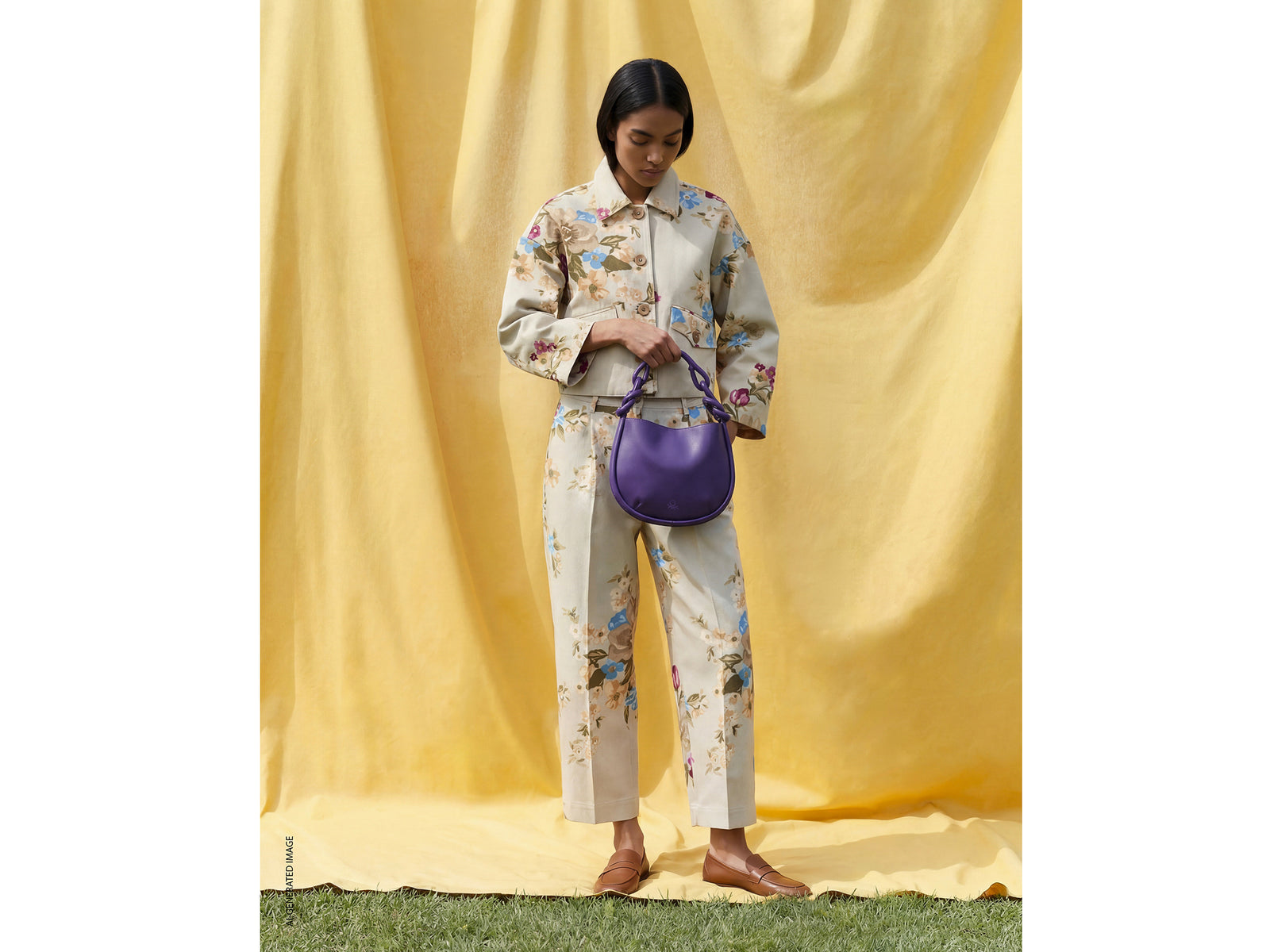 Floral trousers