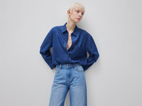 Camisa cropped em chambray - ucb_image_F