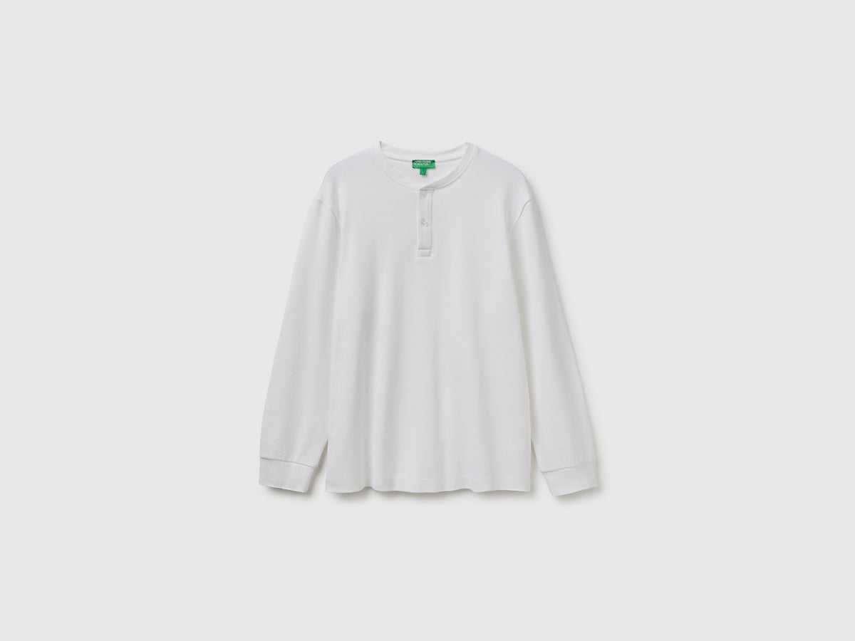 T-shirt de gola henley confortável - ucb_image_FS
