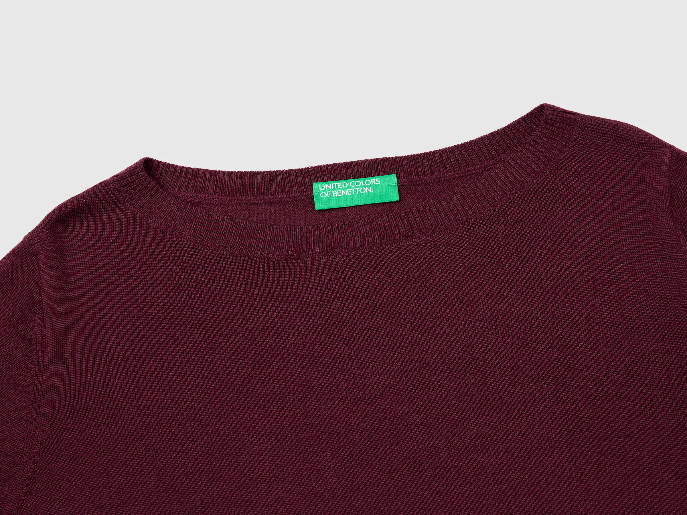 100% Merino wool boat neck sweater - ucb_image_DS1