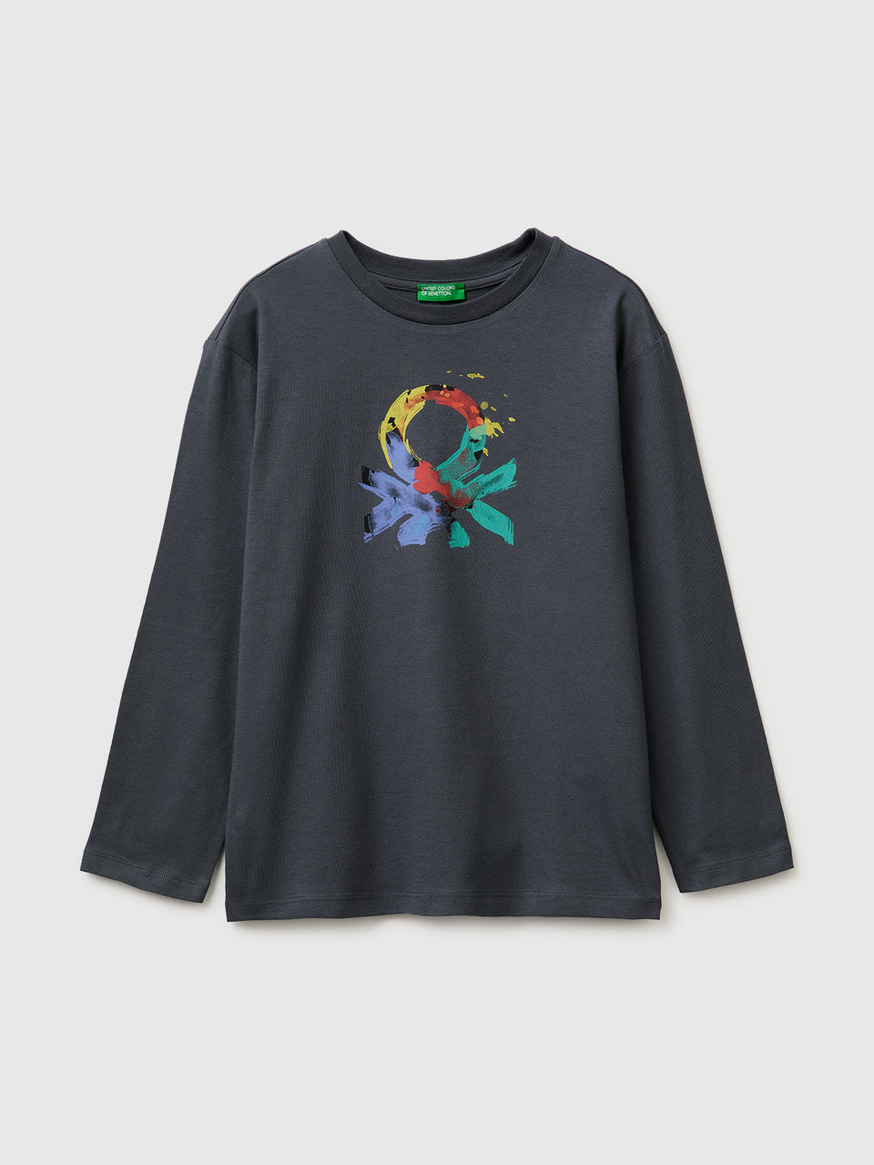 T-shirt com estampa logótipo em algodão orgânico - ucb_image_FS