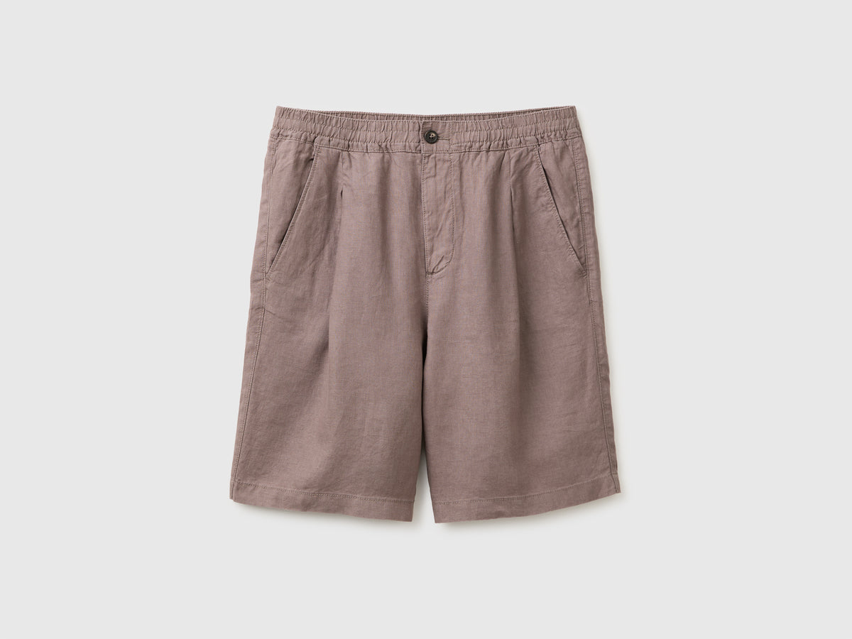 Pure linen Bermuda shorts - ucb_image_FS