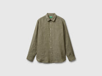 Camisa verde militar em linho puro - ucb_image_FS