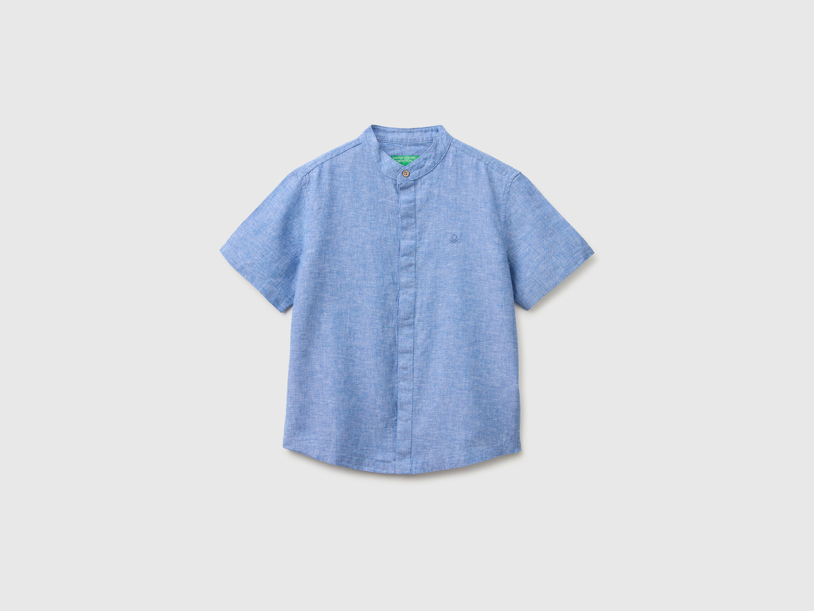 Short-sleeved linen blend shirt - ucb_image_FS