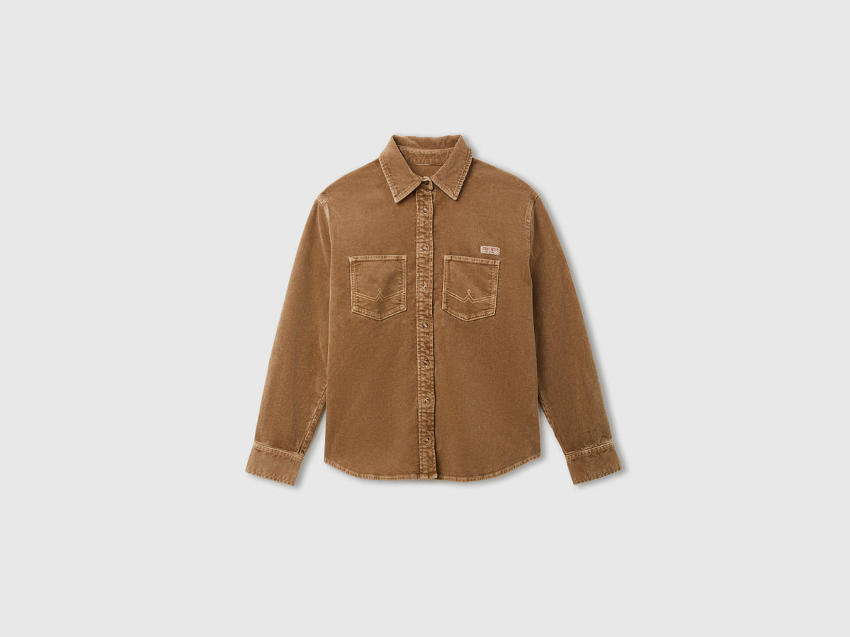 Camisa de veludo canelado lavagem vintage - ucb_image_FS