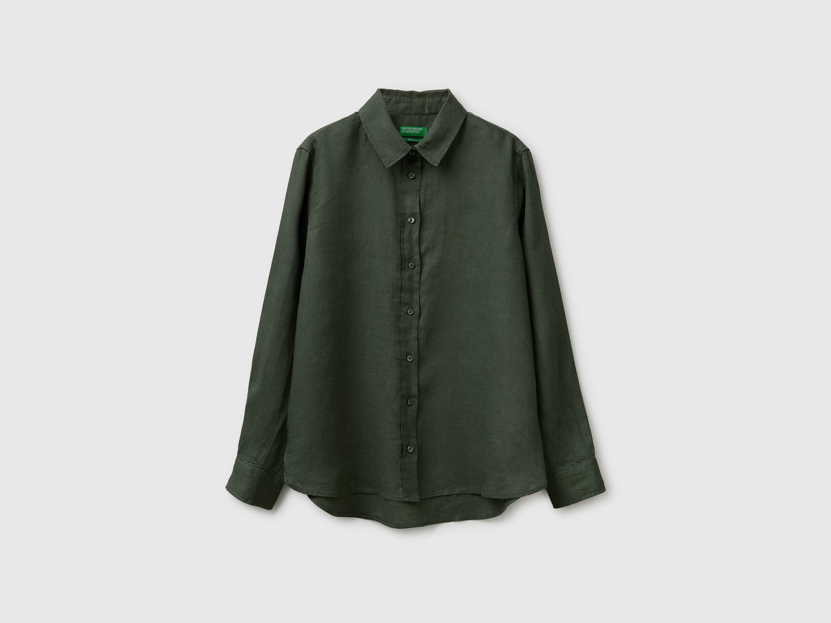 Regular fit shirt in pure linen - ucb_image_FS