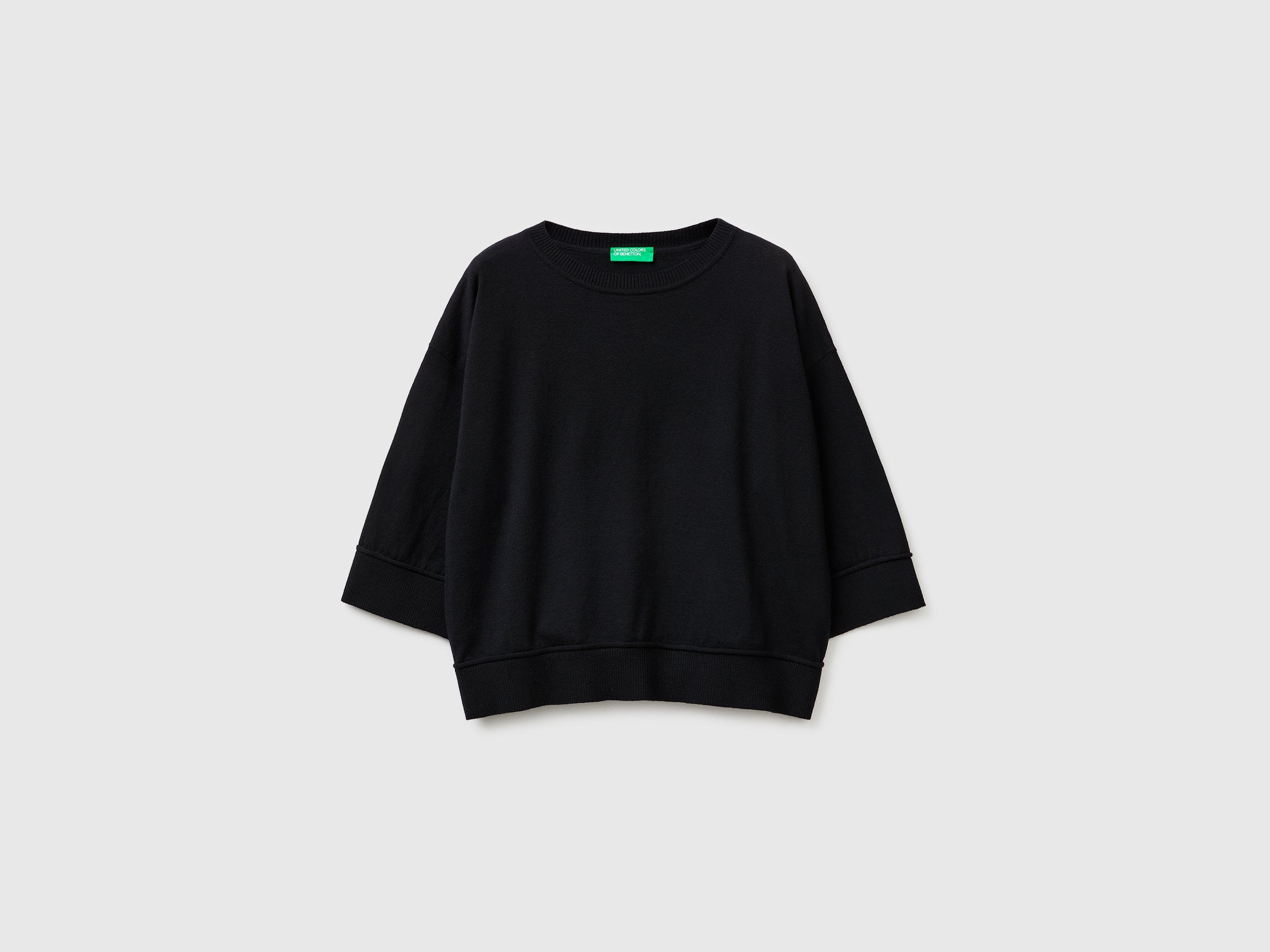 Camisola de gola redonda em algodão e lã - ucb_image_FS