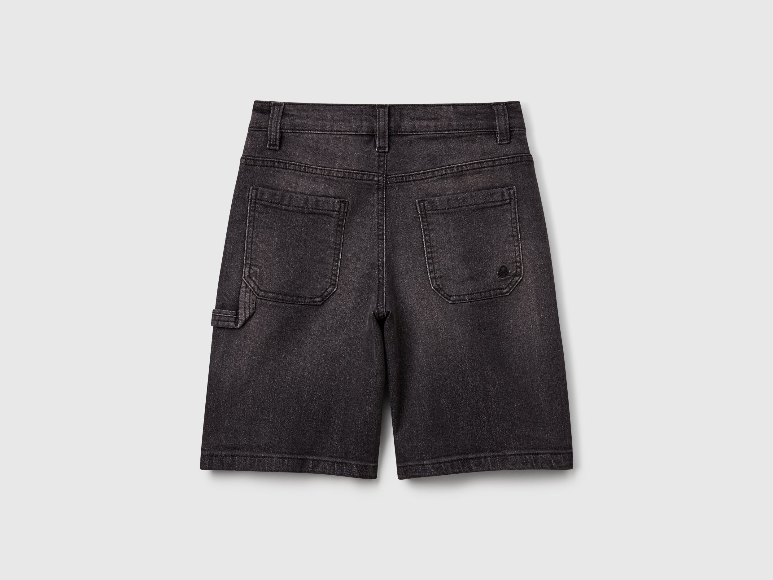 Straight fit denim bermudas - ucb_image_BS
