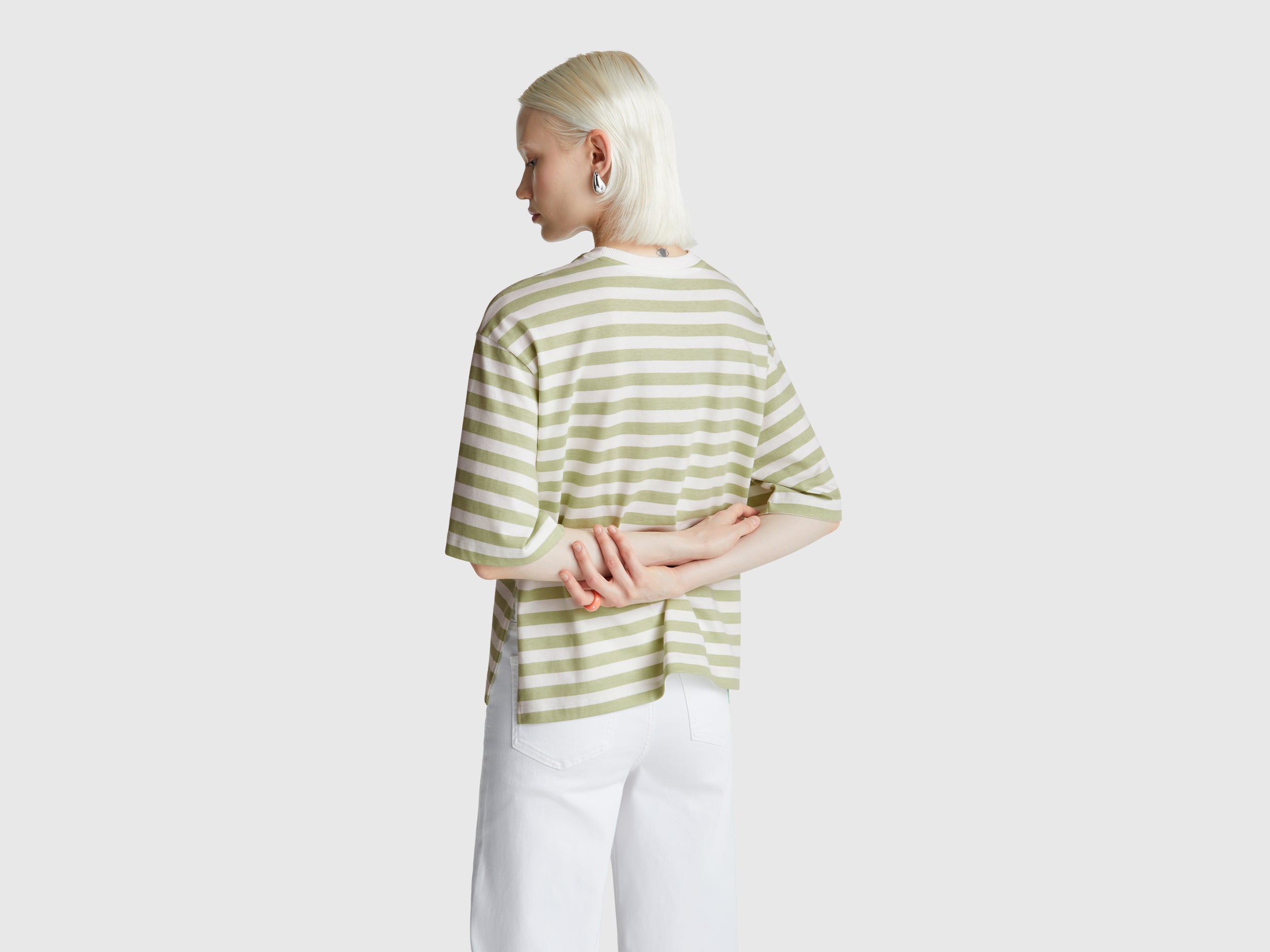 T-shirt às riscas over fit - ucb_image_B