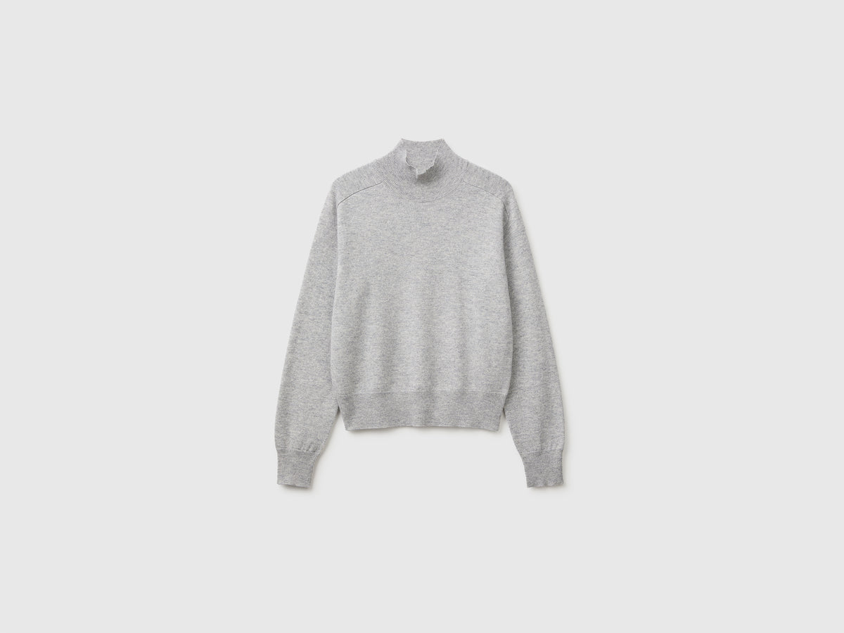 Camisola de gola alta em mistura de caxemira - ucb_image_FS