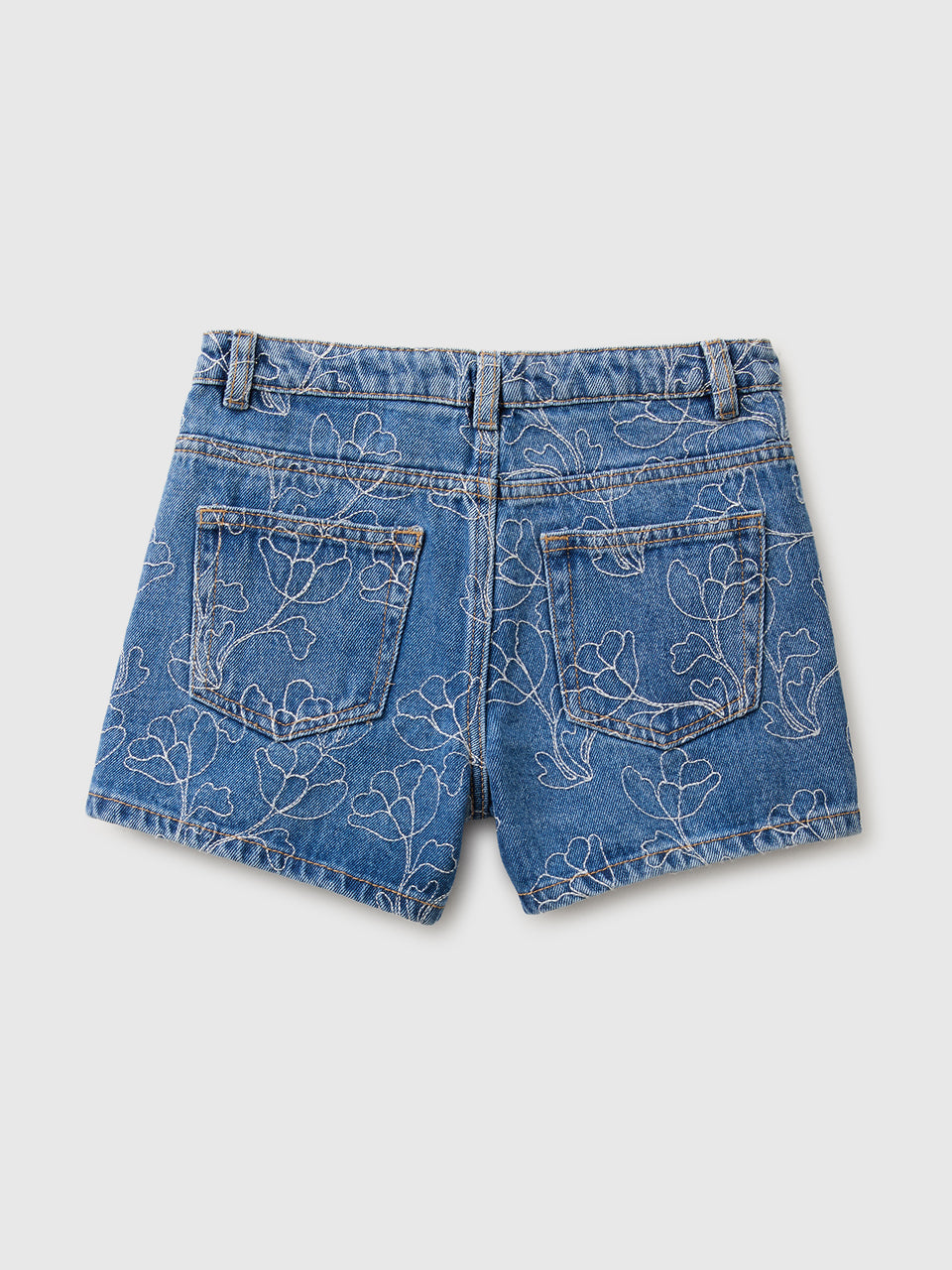 Embroidered denim shorts - ucb_image_BS