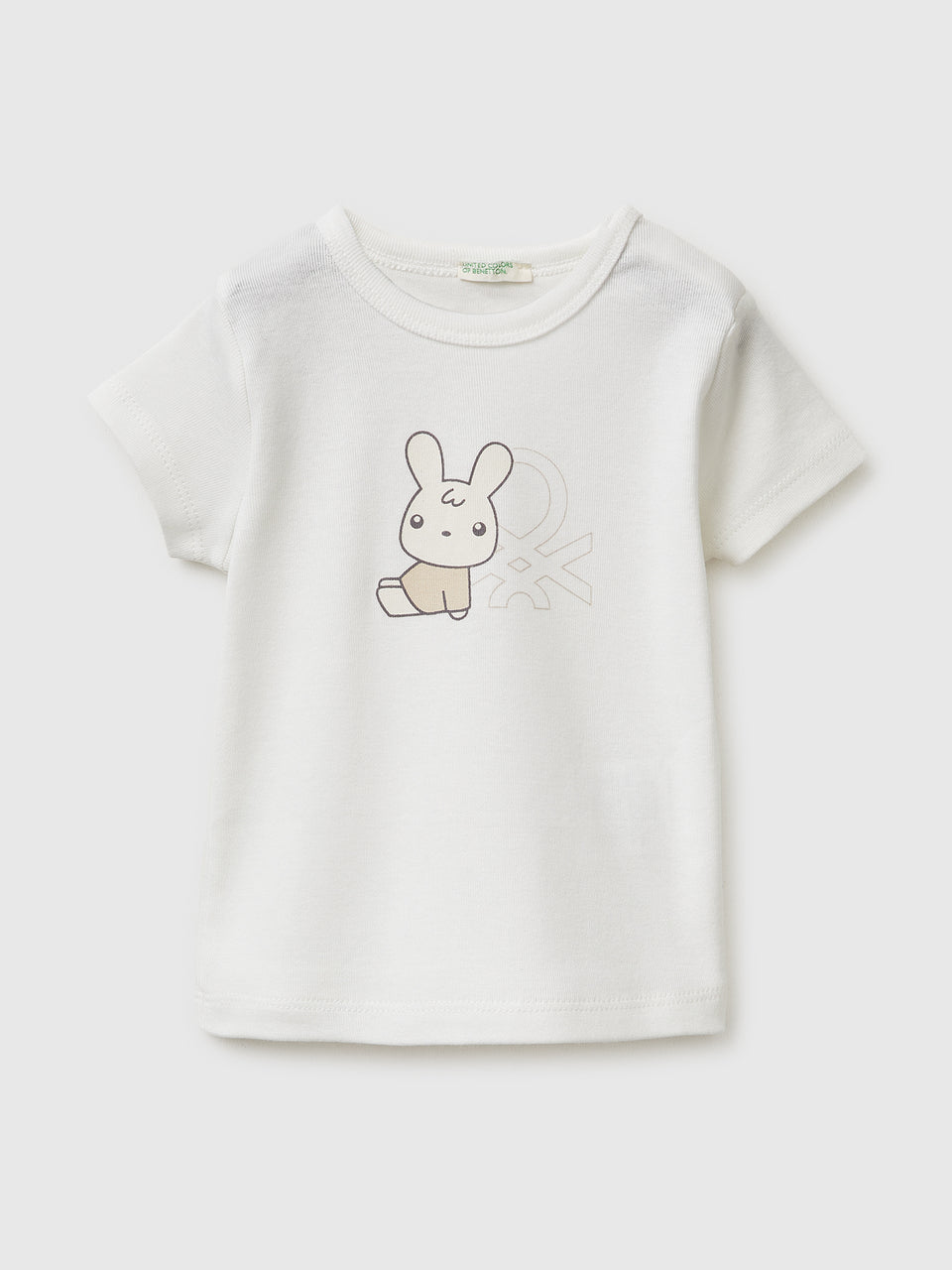 T-shirt com estampa logótipo em algodão orgânico - ucb_image_FS