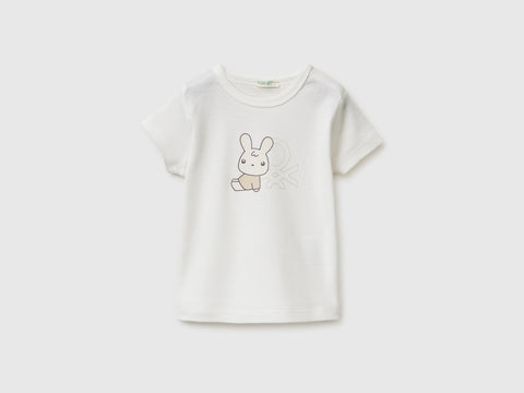 T-shirt com estampa logótipo em algodão orgânico - ucb_image_FS