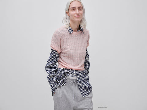 Camisola com tranças em mistura de lã ultraligeira - ucb_image_F