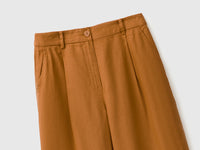 Calças de cintura subida em linho puro - ucb_image_FY