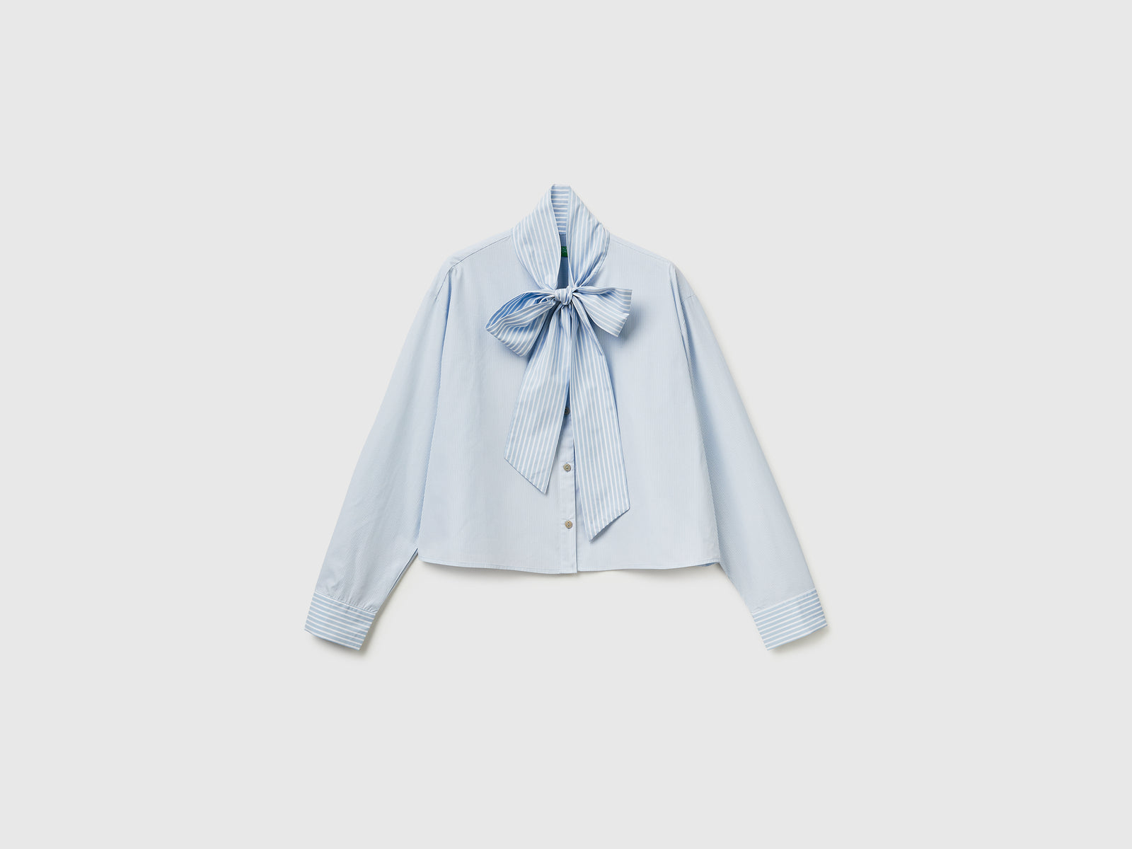 Striped crop shirt with bow - ucb_image_FS
