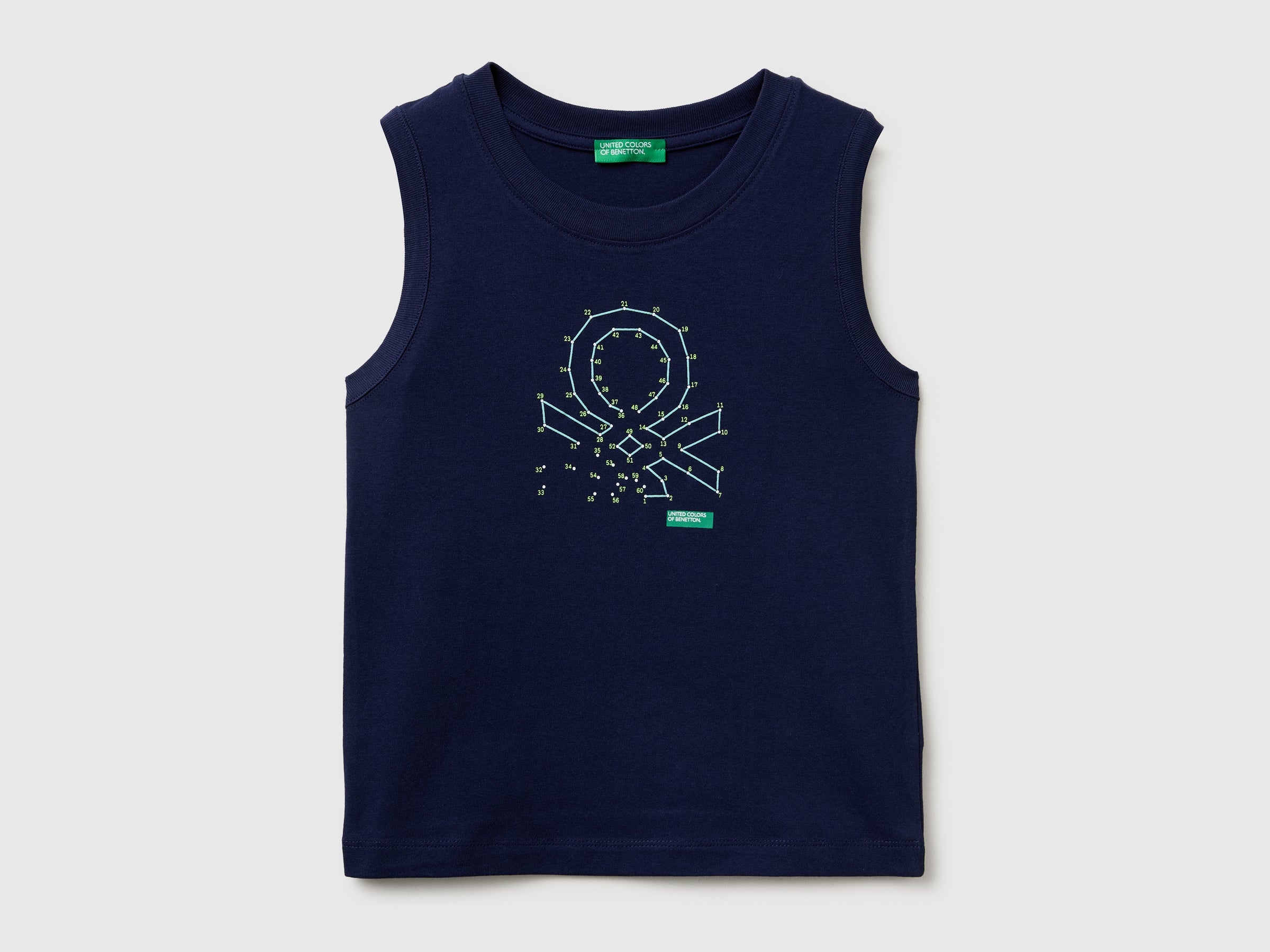 Organic cotton tank top with logo print - ucb_image_FS