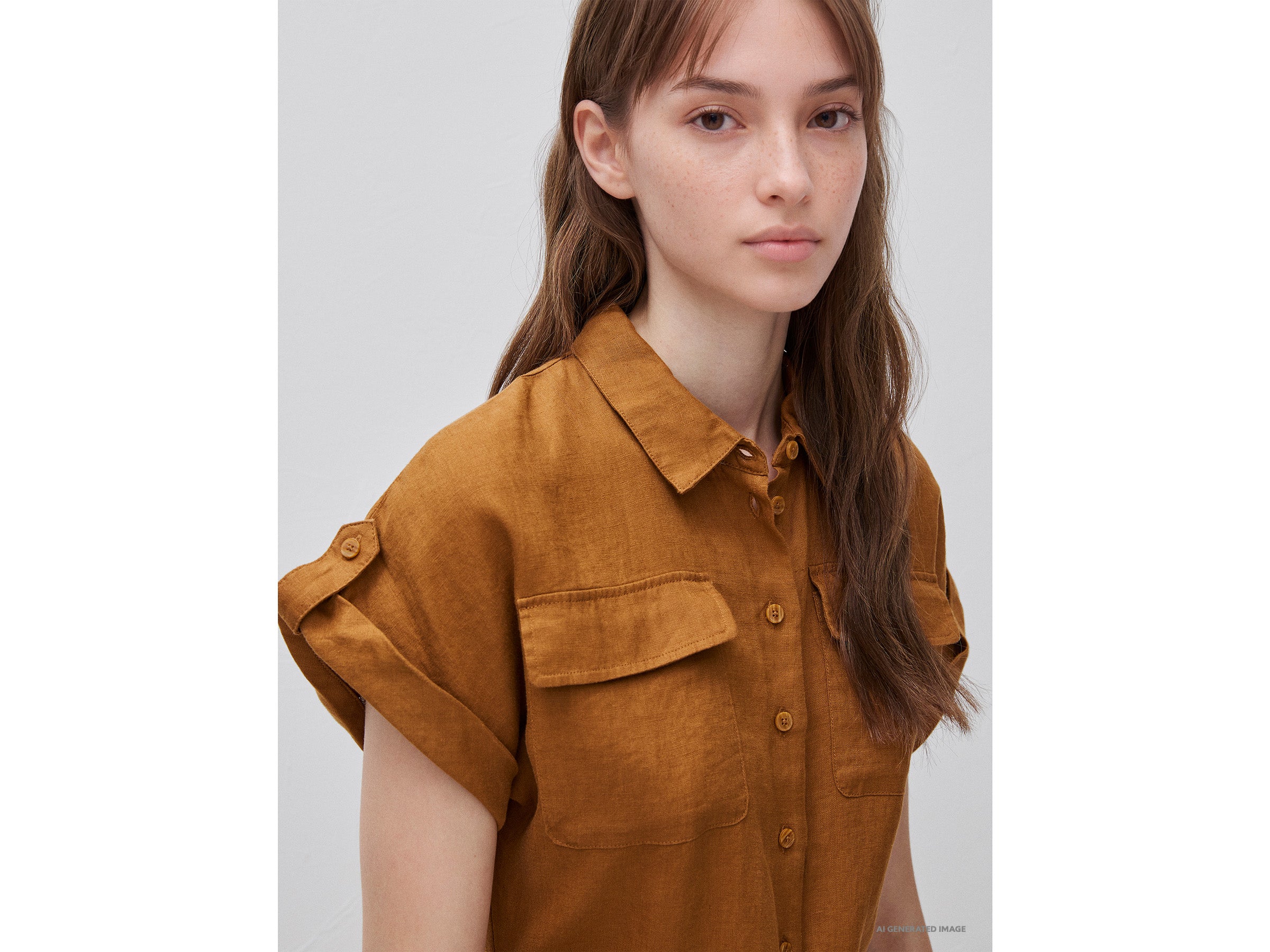 Chemise midi em linho puro - ucb_image_FY