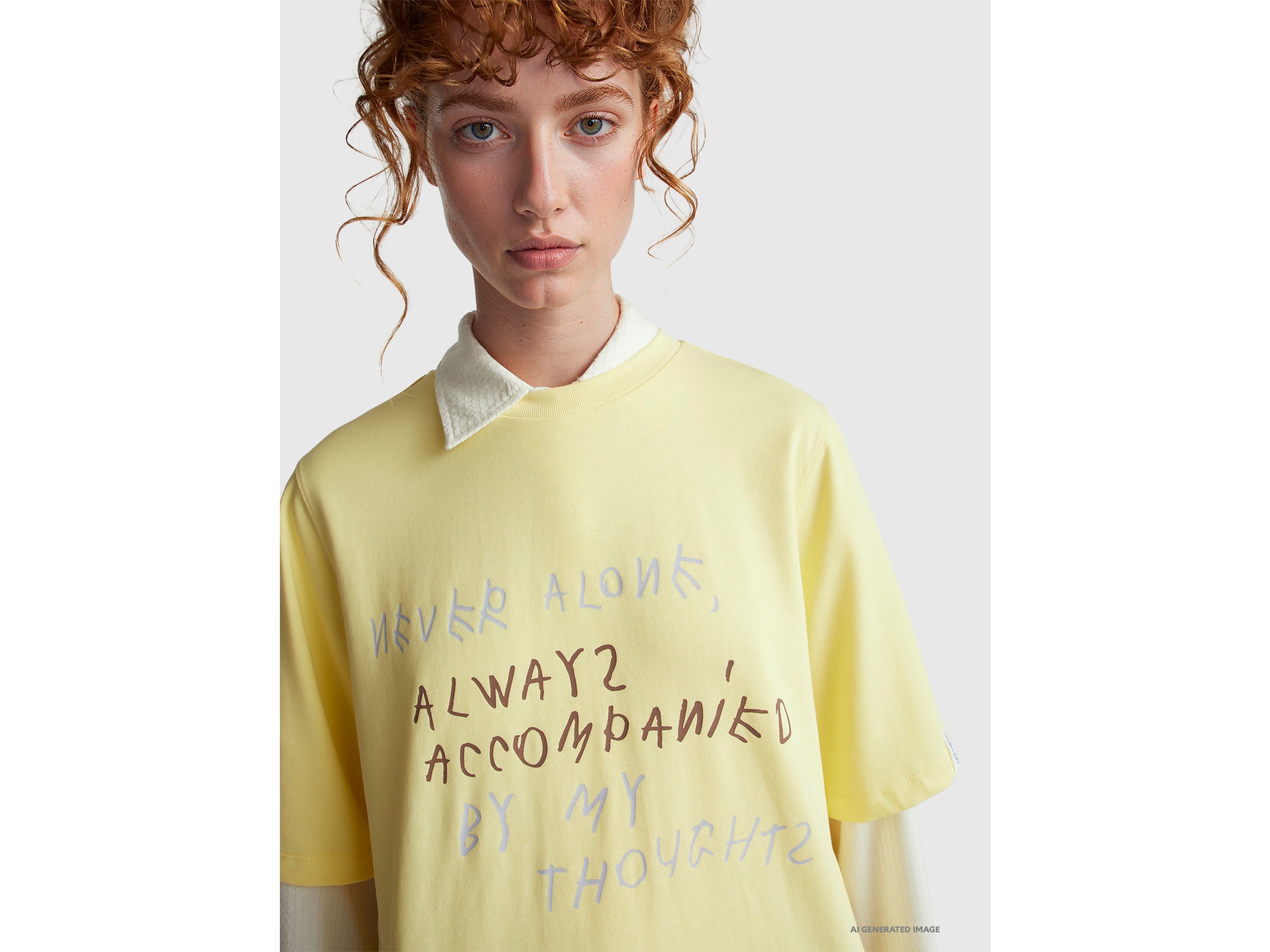 T-shirt gialla con stampa Coco Capitán - ucb_image_FY