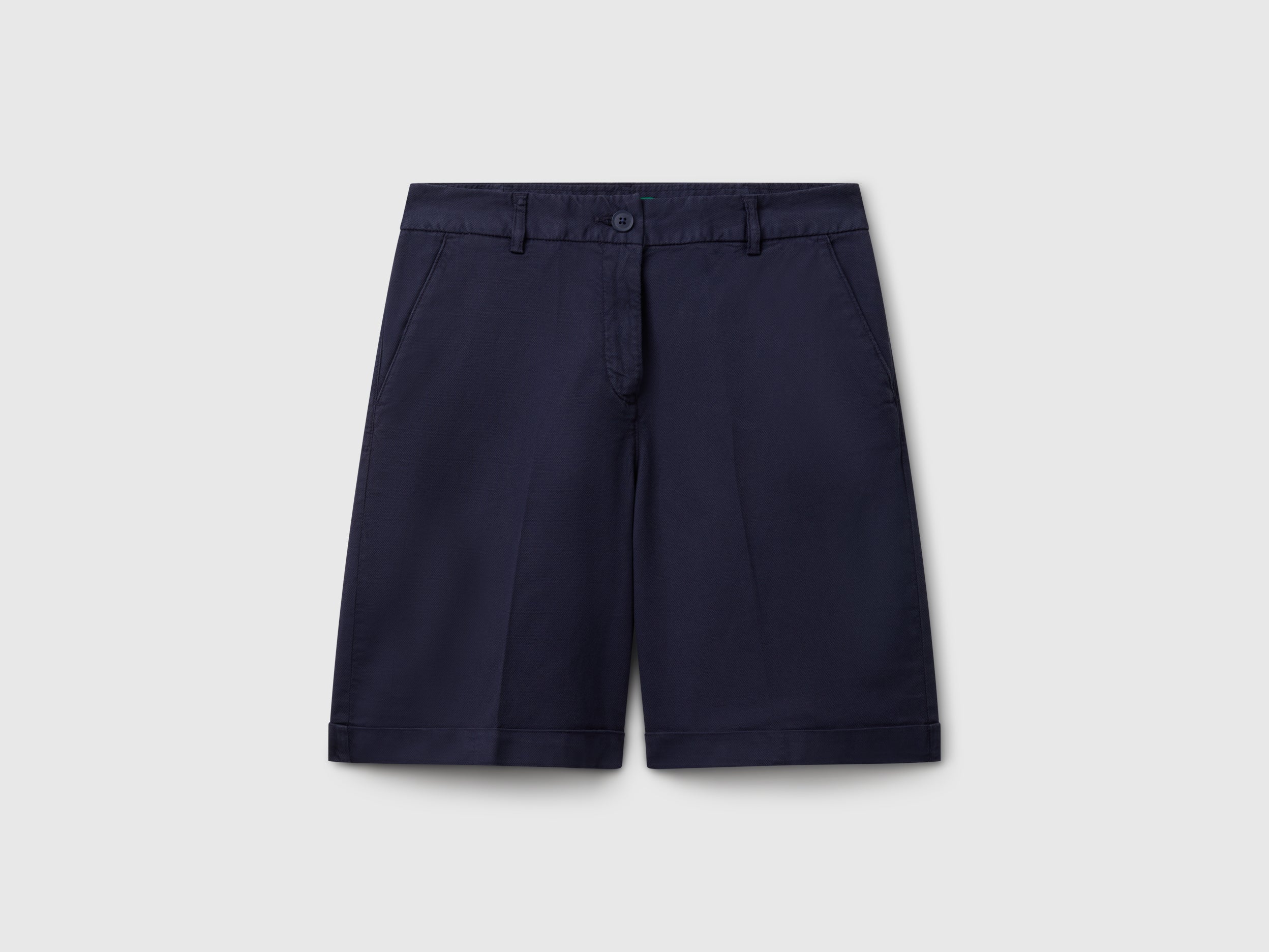 Bermudas with cuff in stretch cotton - ucb_image_FS