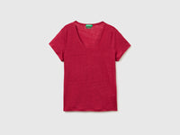 Round-neck T-shirt in pure linen - ucb_image_FS