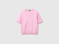 Pink short sleeve sweater - ucb_image_FS