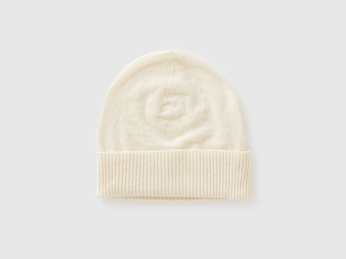 Gorro branco nata em pura lã Merino - ucb_image_FS