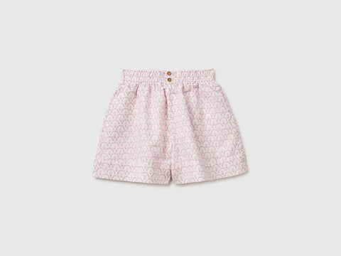 Floral linen blend shorts - ucb_image_FS