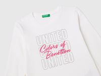 T-shirt with glittery logo in organic cotton - ucb_image_DS1