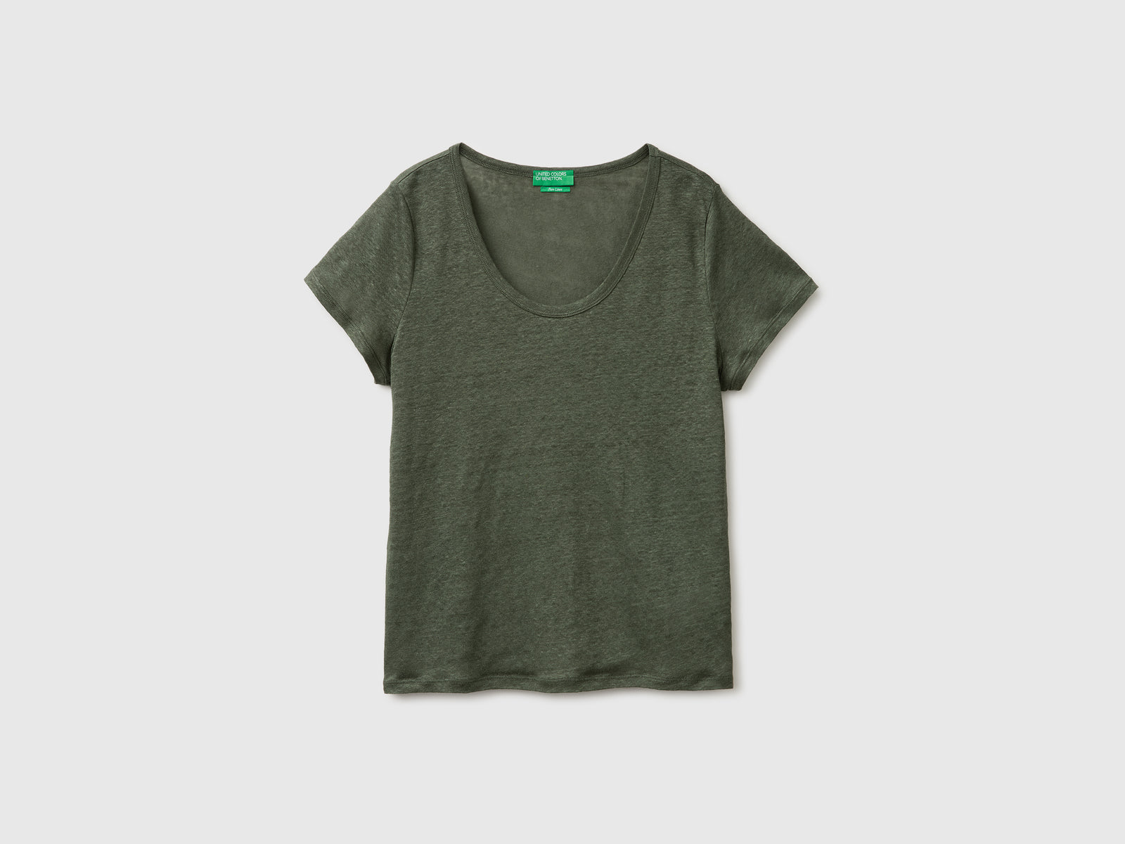 Round-neck T-shirt in pure linen - ucb_image_FS
